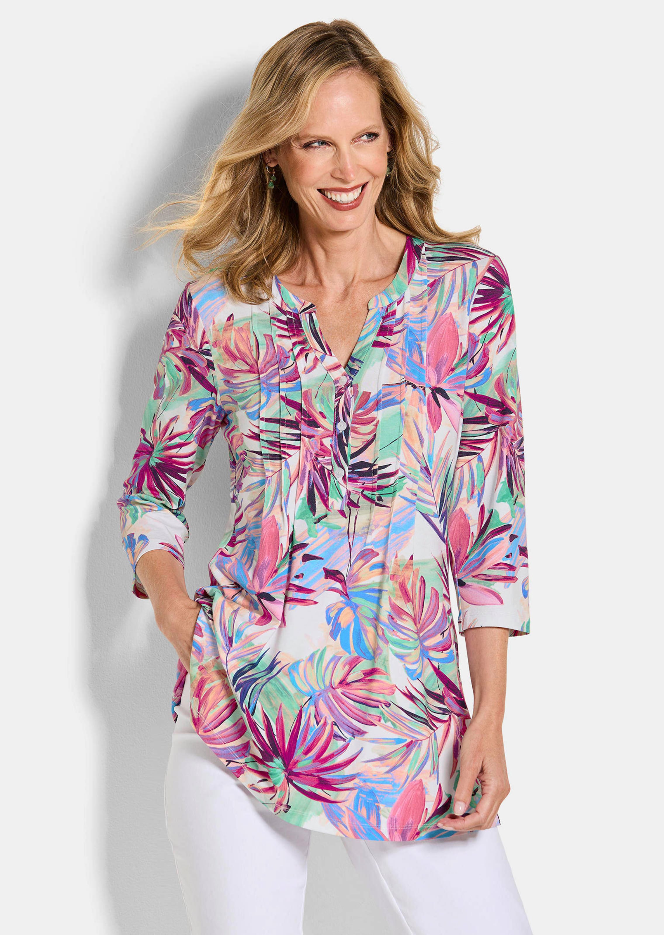 Jersey tuniek met biesjes