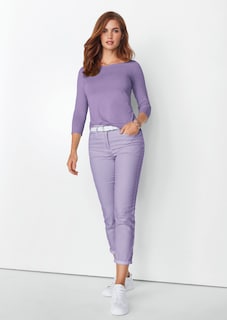 Fine-striped jeans thumbnail 1