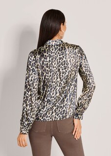 Viscose blouse met luipaardprint thumbnail 4