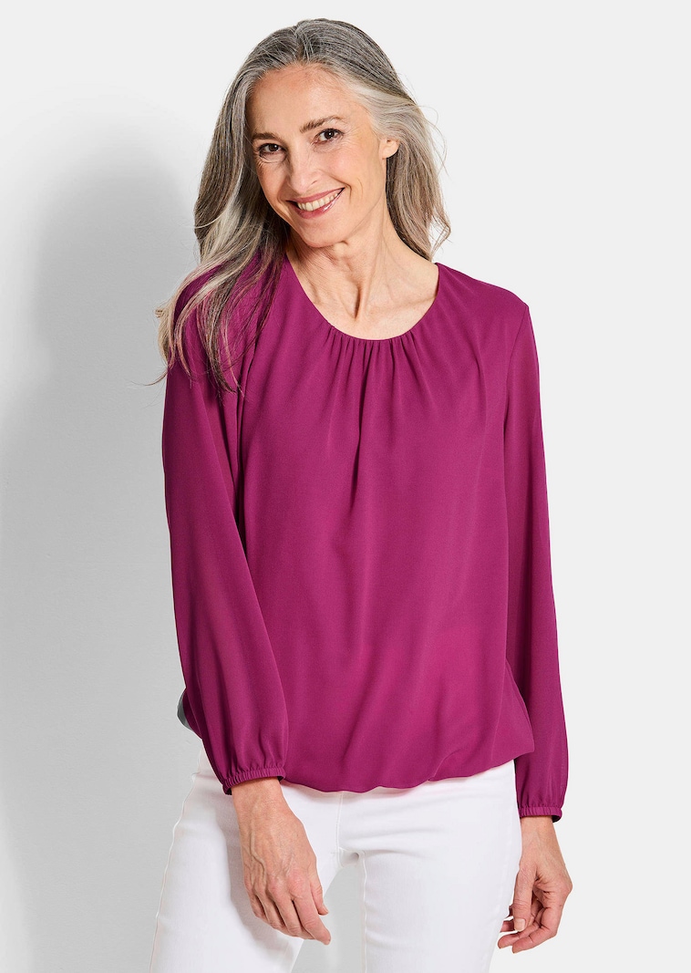 Elegante blouse van chiffon