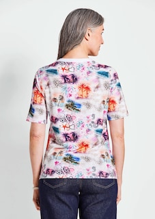 Printshirt aus Viskosejersey thumbnail 3