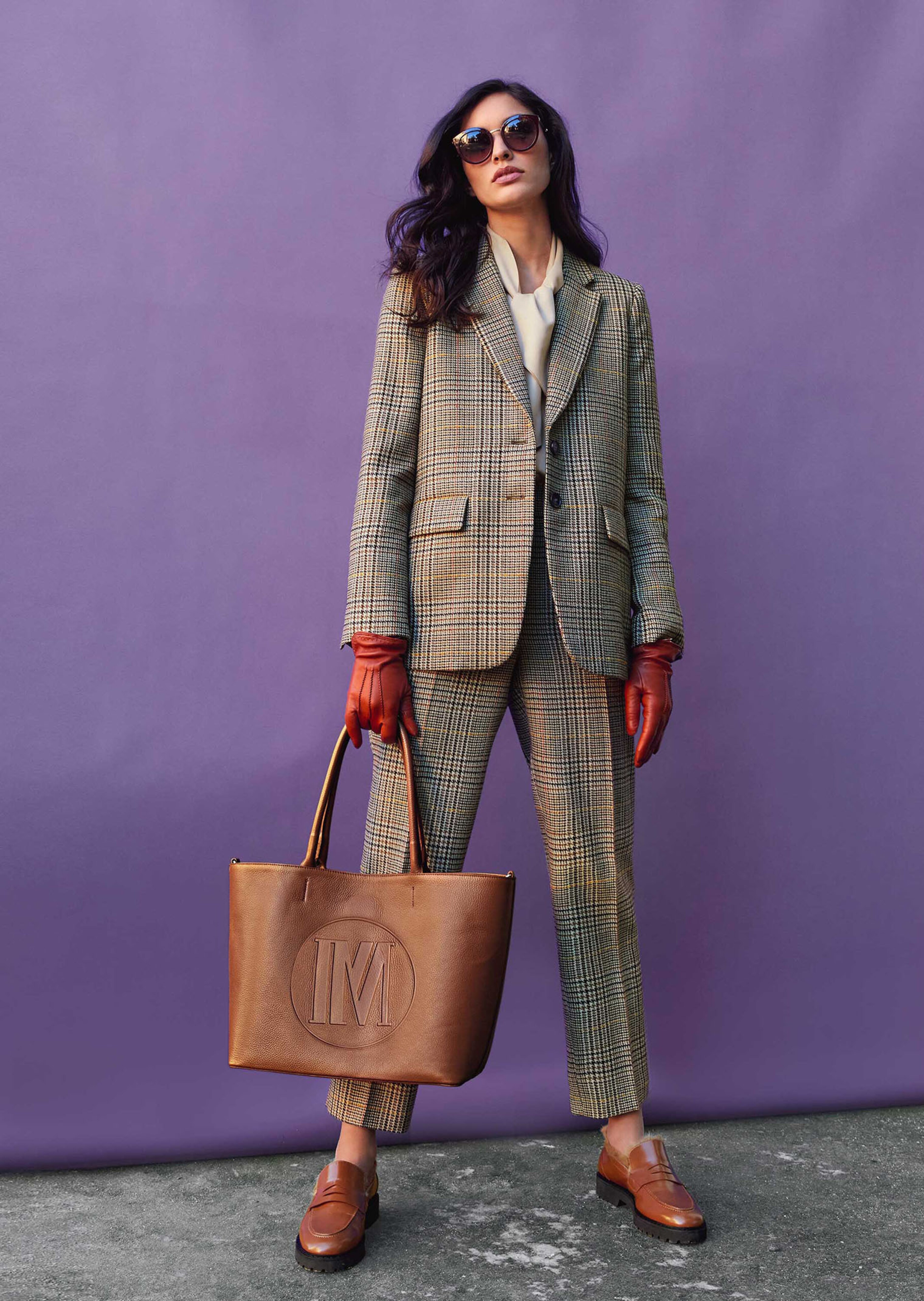 Pantalon à carreaux