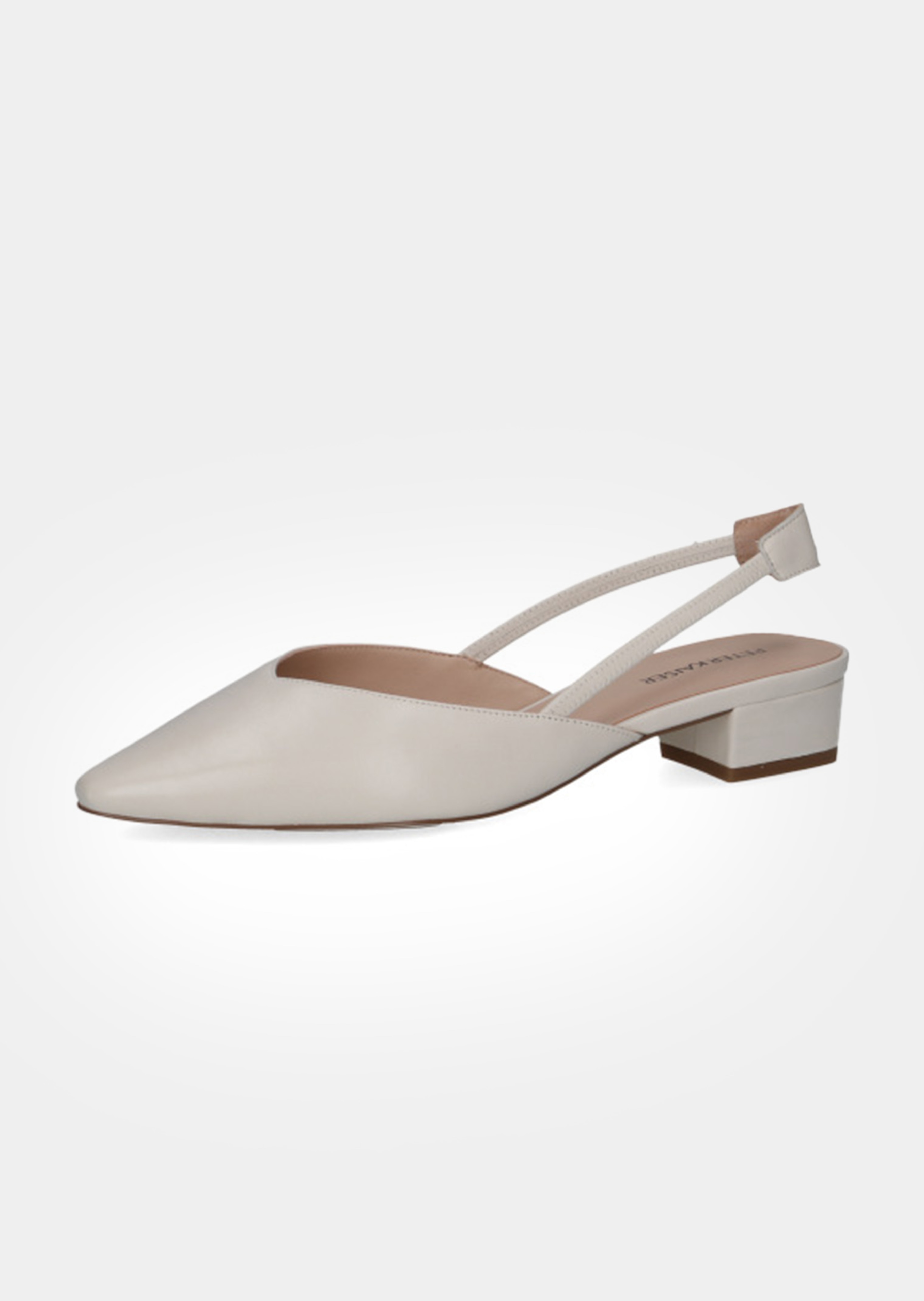Slingpumps aus Leder