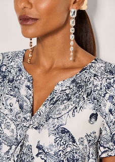 Luftiges Paisleykleid in H-Linie thumbnail 6