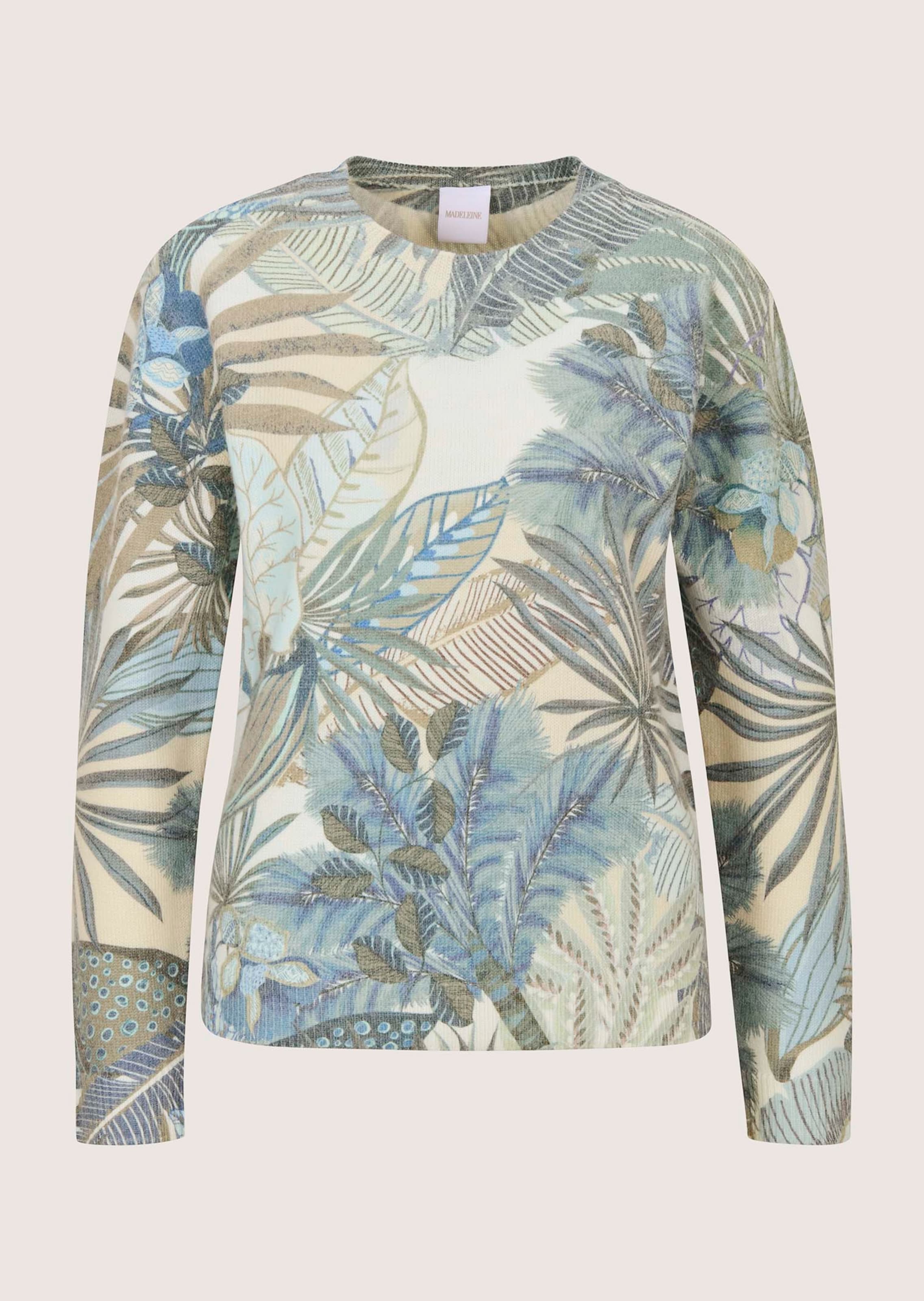 Pullover met botanische print