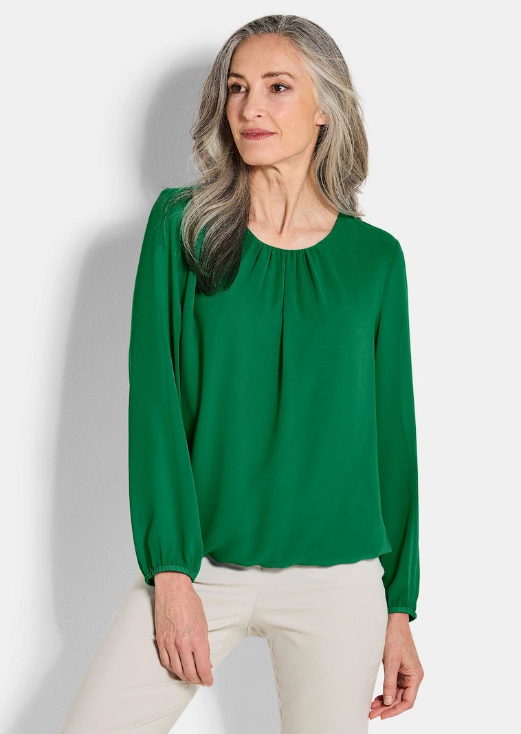 Elegante blouse van chiffon
