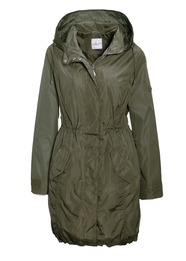 Trendiger leichter Regen Parka aus funktionalem Material