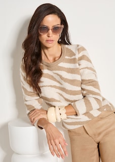 Pullover mit modischem Zebra-Muster thumbnail 1