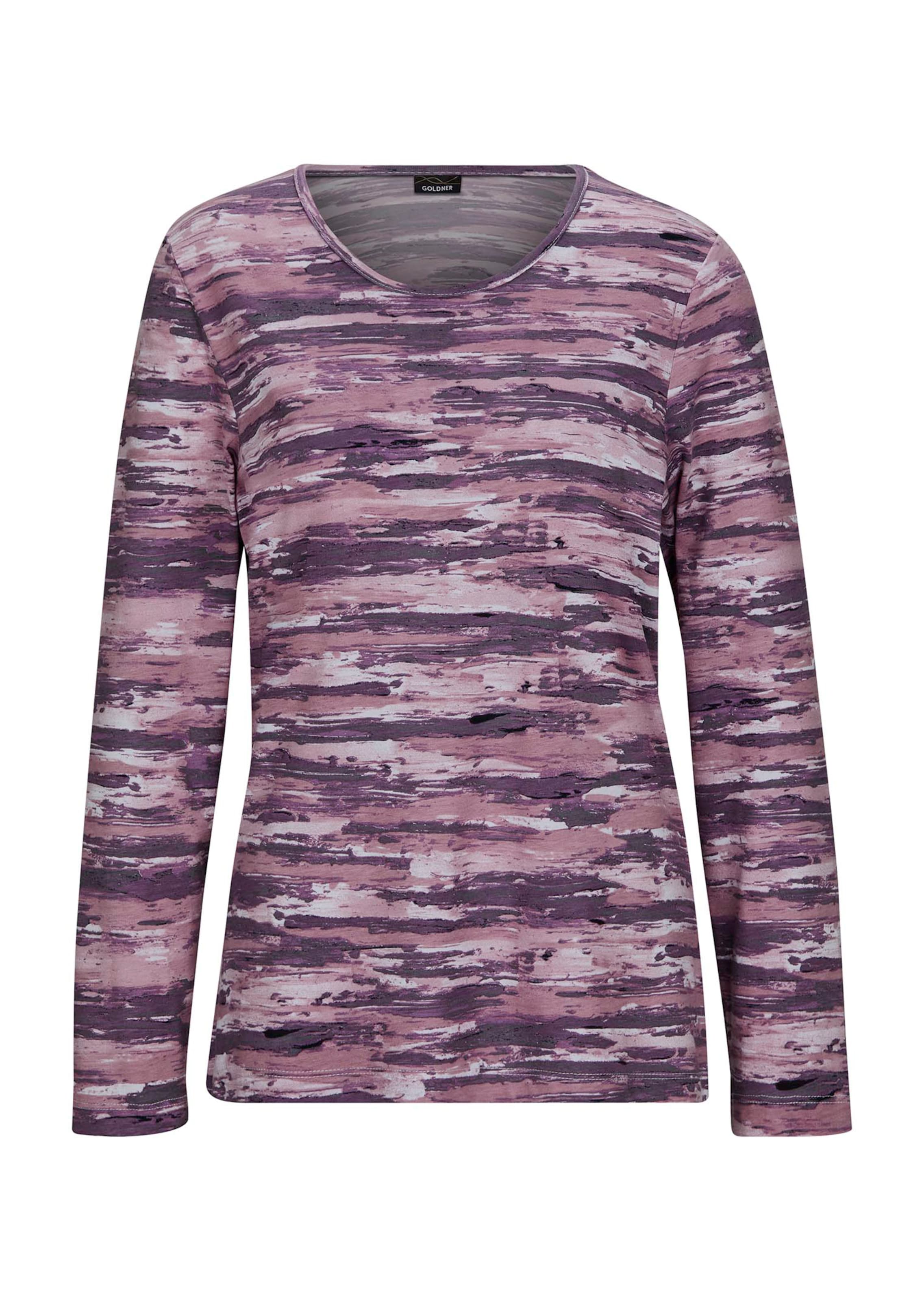 Viskoseshirt im dynamischen Streifen-Look
