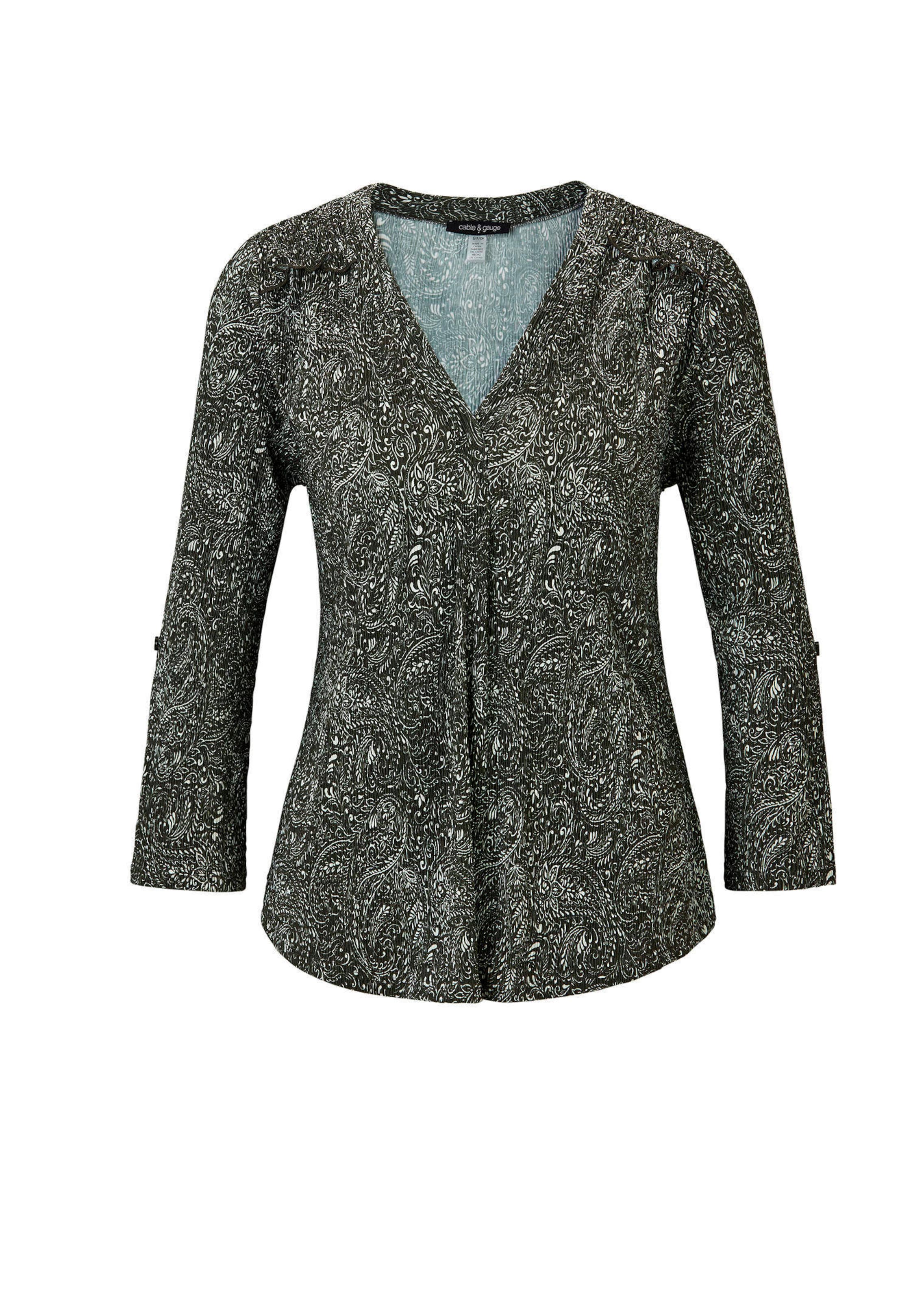 Elegante Bluse mit krempelbaren Ärmeln
