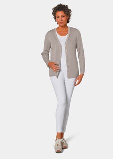 Onderhoudsarm tricot jasje met hoogwaardige ribstructuur thumbnail 2