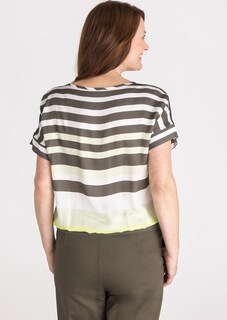 Blouse fluide à larges rayures thumbnail 3
