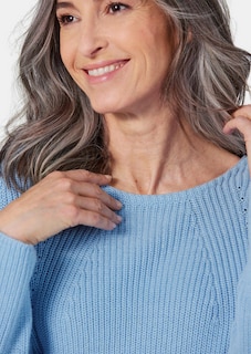 Figurschmeichelnder Pullover aus reiner Baumwolle thumbnail 6