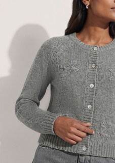 Kaschmir-Strickjacke mit Handstickerei thumbnail 6