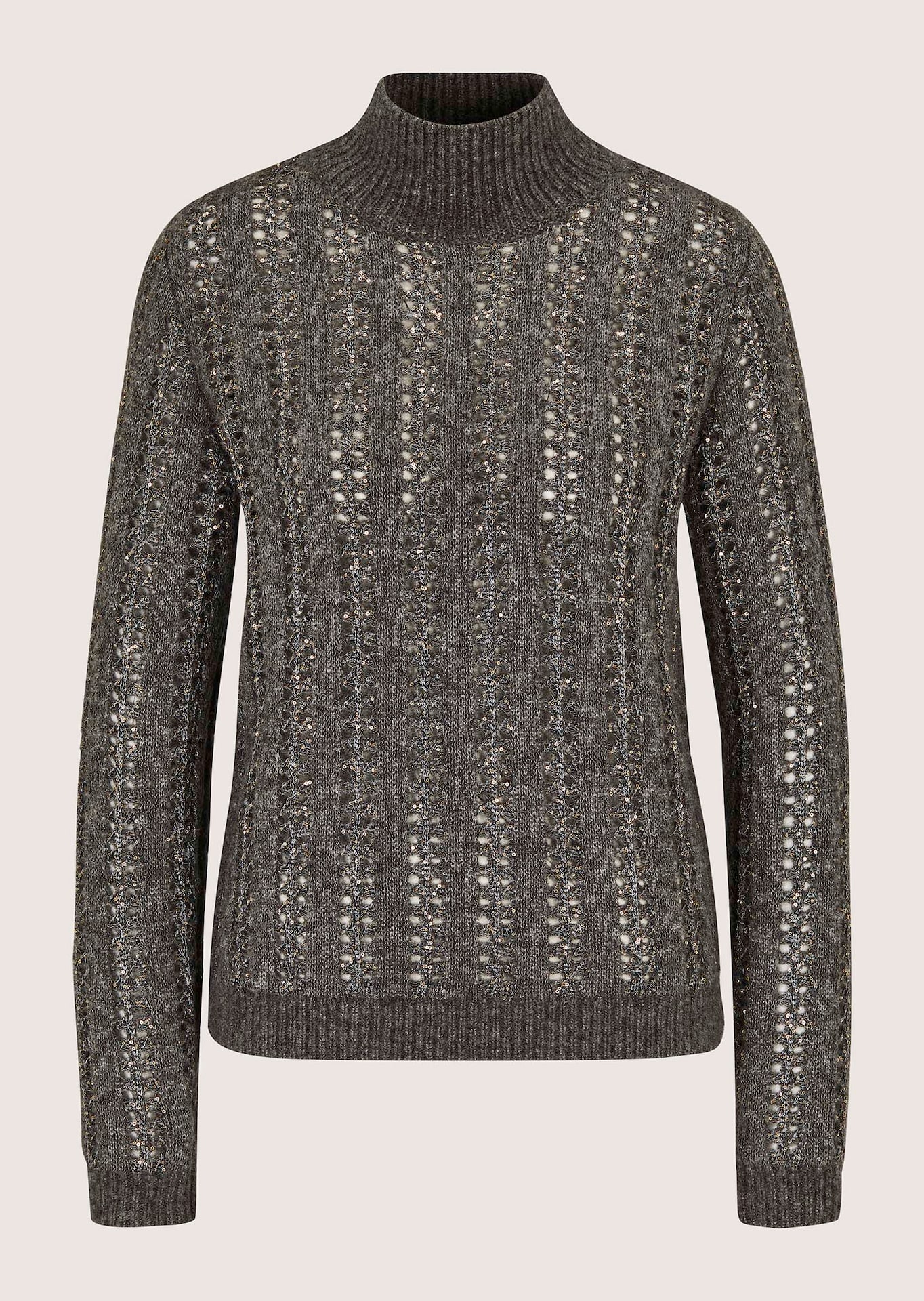 Pull ajouré brillant