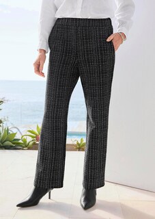 Pantalon en jersey VERA, aspect tweed thumbnail 7