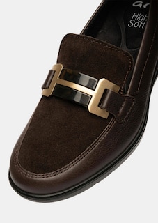 Leder-Slipper mit Zierschnalle thumbnail 3