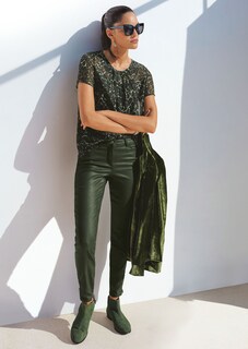 Beschichtete Skinny-Jeans thumbnail 1