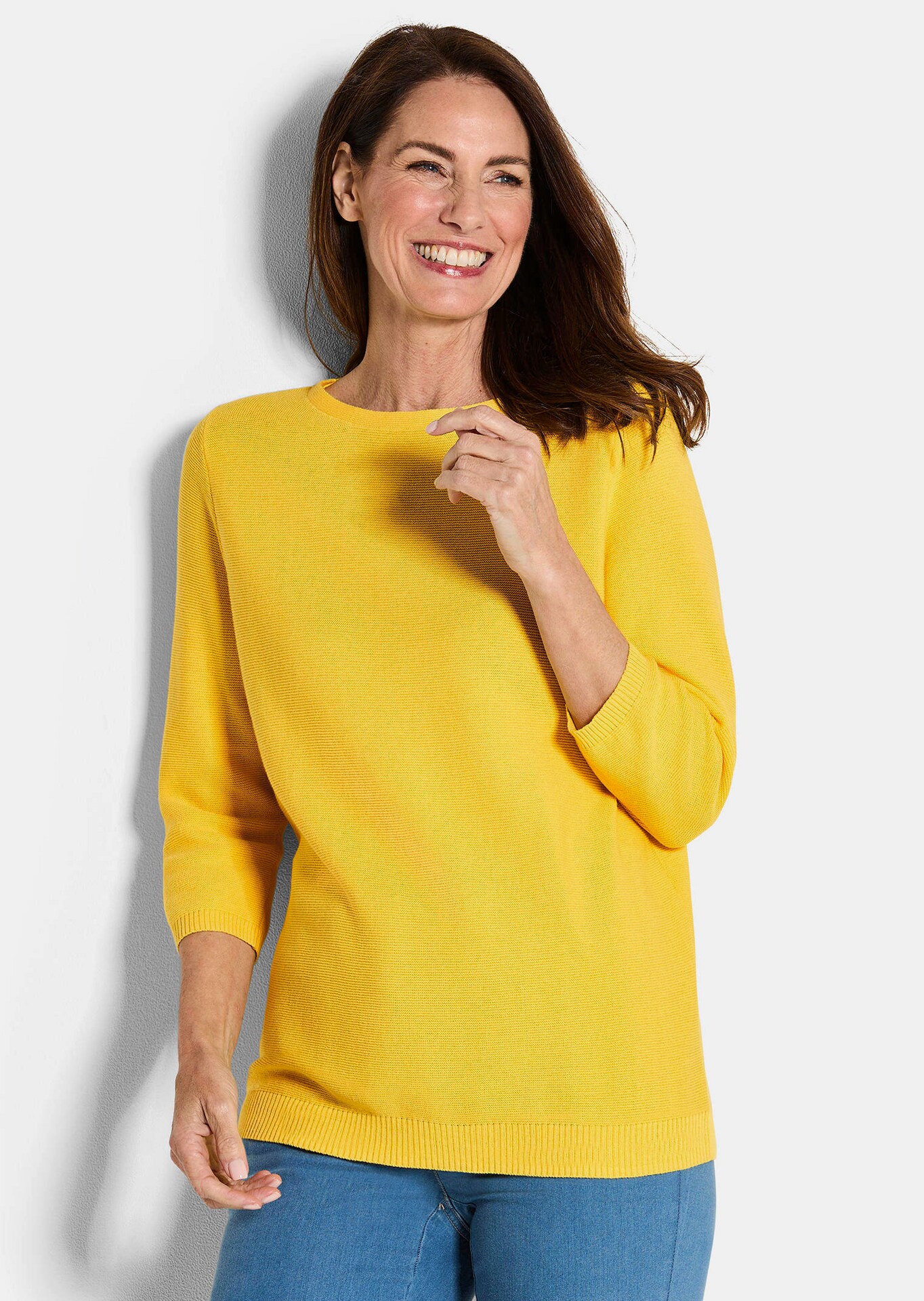 Tricot pullover van puur katoen