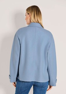 Zweireihiger Schurwoll-Blazer thumbnail 4