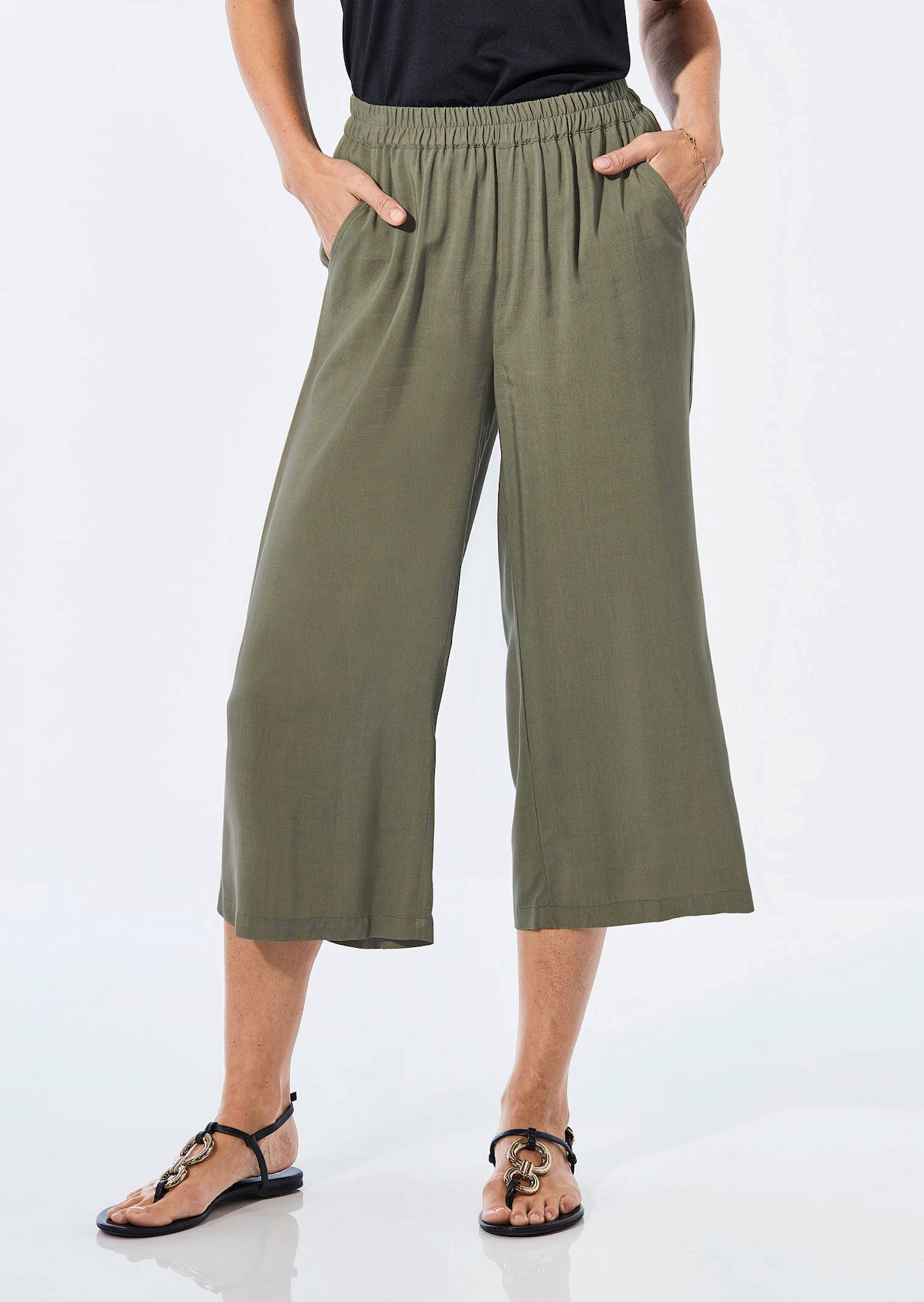 Pantacourt VERA en jersey de viscose