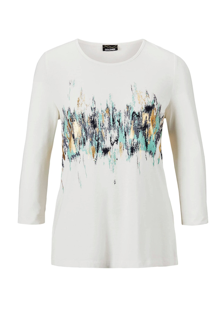 Druckshirt mit Schimmer-Effekt