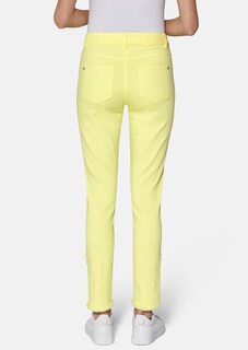 Schlanke Jeans mit Fransensaum thumbnail 4