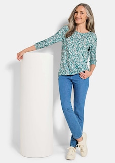 Druckshirt aus flauschigem Jersey thumbnail 4