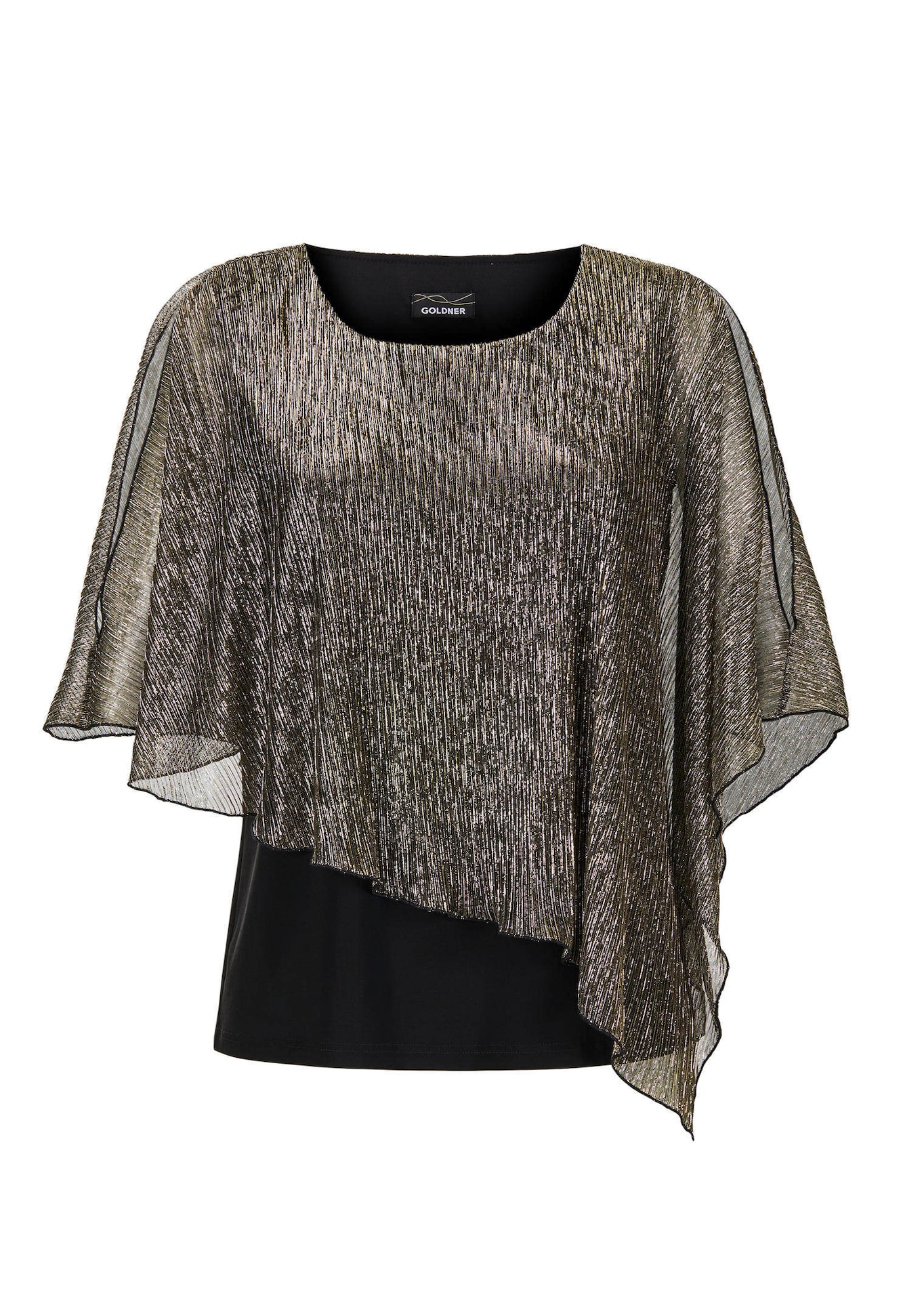 Shirt mit asymmetrischem Überwurf