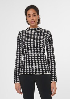 Stehkragen-Pullover mit Jacquard-Muster thumbnail 2