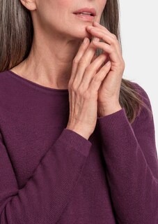 Feiner Strickpullover mit U-Boot-Ausschnitt thumbnail 5