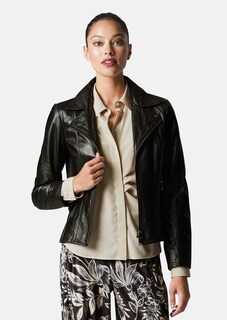 Lederjacke mit Schößchen thumbnail 2