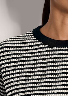 Gestreifter Pullover aus Wollmischung thumbnail 6