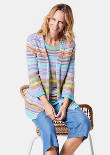 Hochwertige Jacquard-Strickjacke thumbnail 4