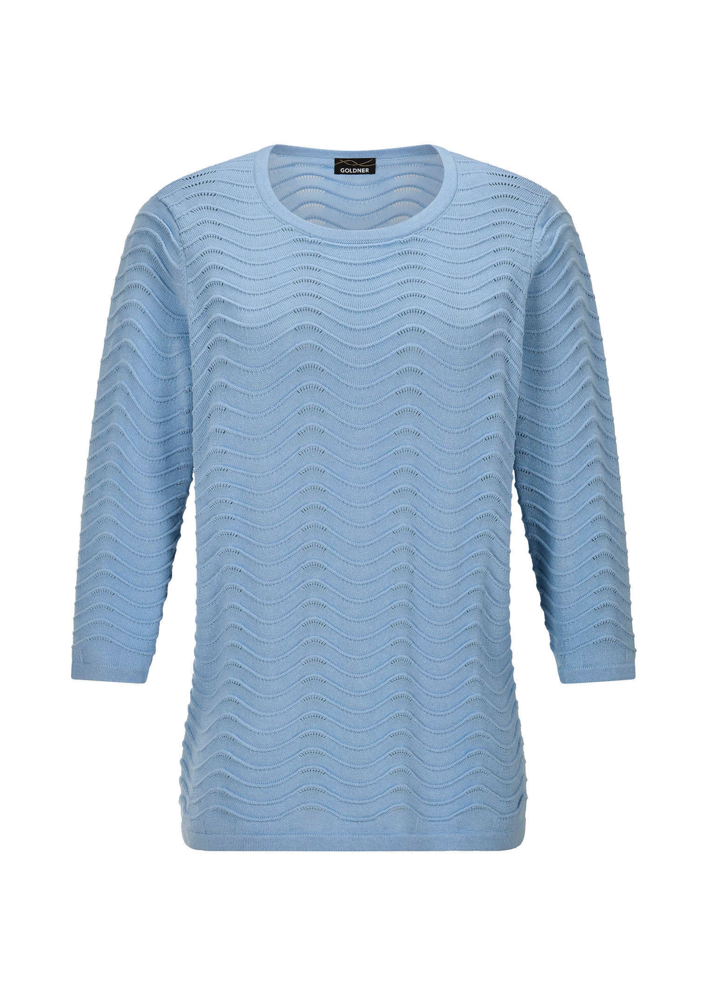 Strickpullover mit Wellenstruktur