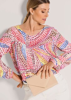 Blouse multicolore à pois thumbnail 1