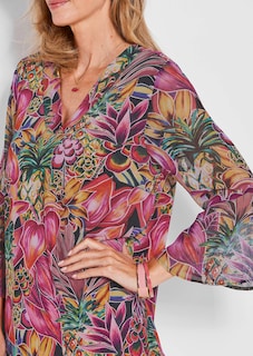 Blouseshirt met mouwen van fijn chiffon thumbnail 5