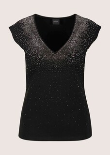 Strass-Shirt mit V-Ausschnitt thumbnail 7