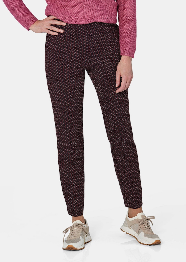 Jacquardhose mit Stretch