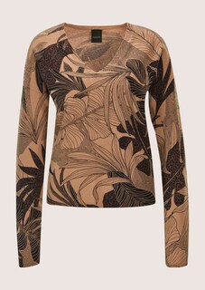 Kaschmir-Pullover mit Allover-Print thumbnail 7