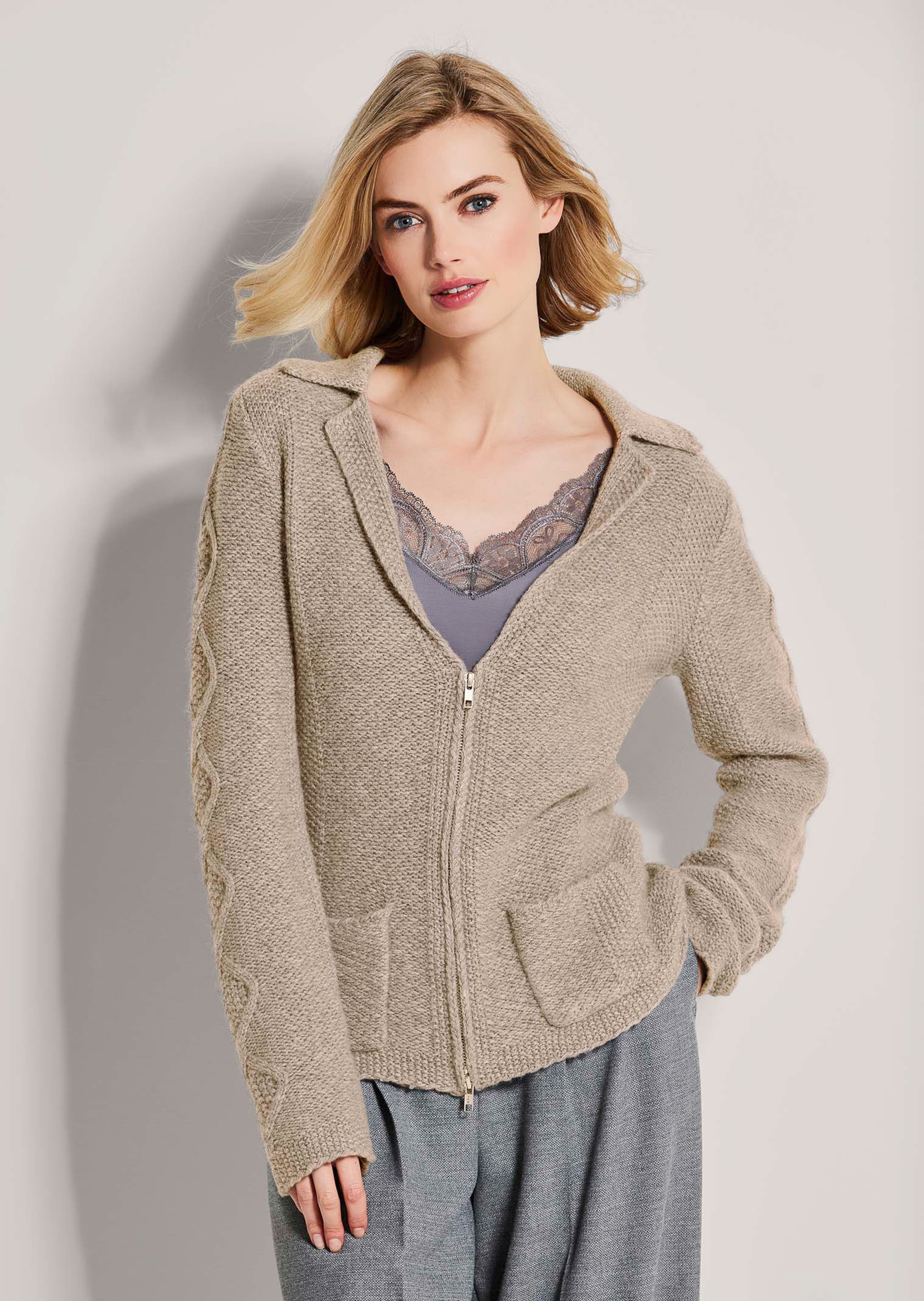 Blazer en maille. Pur cachemire