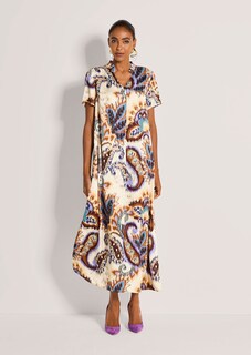Midikleid mit Paisley-Muster thumbnail 3