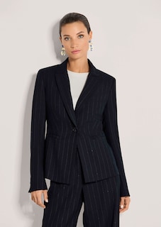 Blazer à rayures avec paillettes thumbnail 2