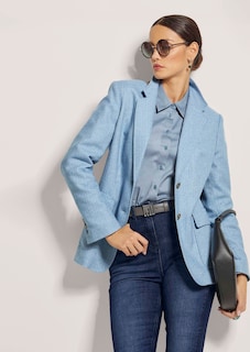 Langer Blazer mit hohem Wollanteil thumbnail 5