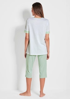 Pyjama mit Halbarm und 3/4-Hose thumbnail 2