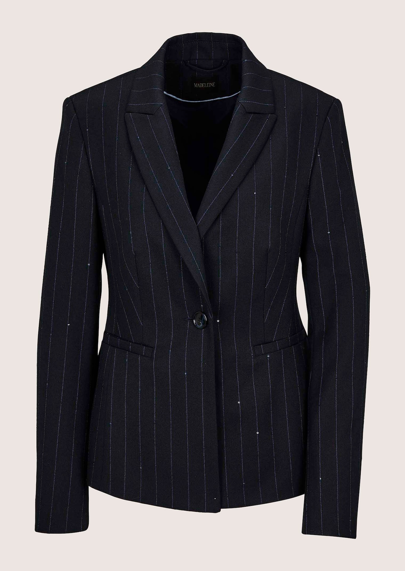 Blazer à rayures avec paillettes
