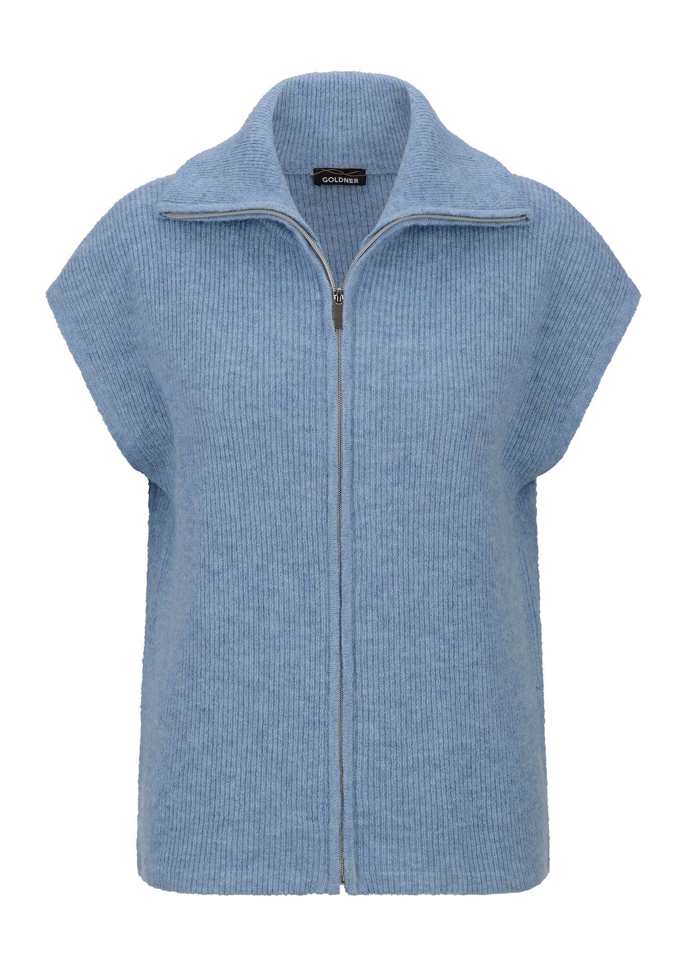 Tricot vest met ritssluiting
