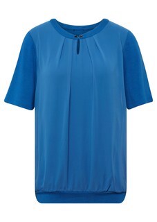 Figurumspielendes Blusenshirt im Material-Mix thumbnail 2