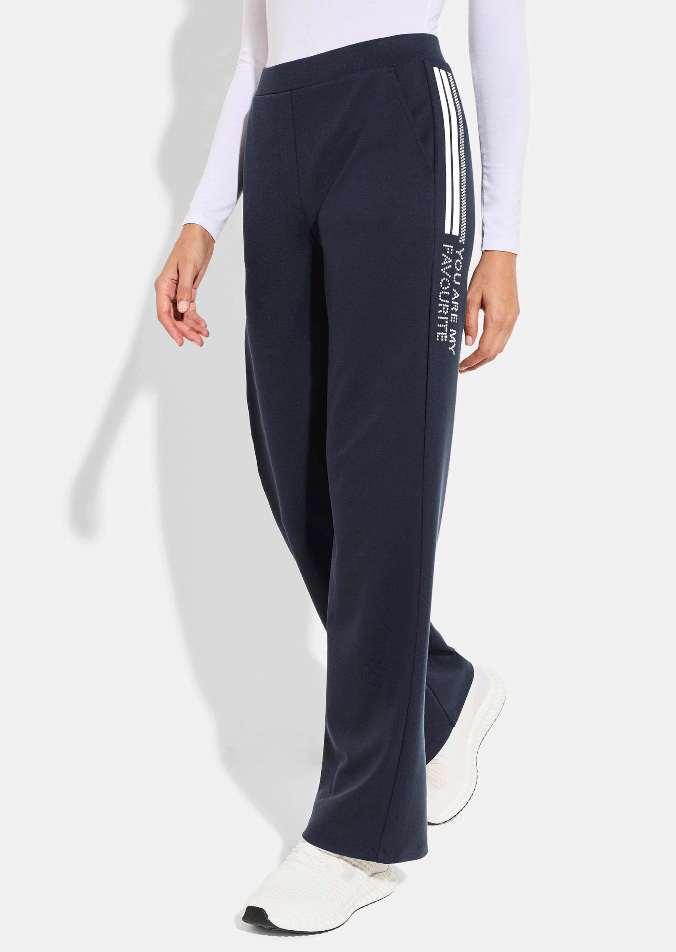 Freizeithose mit Kontraststreifen