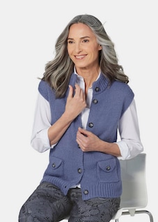 Gilet en tricot à poches plaquées thumbnail 4